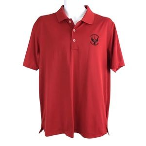 Adidas Pure Motion Red Polo Shirt Mens Size M - Lake Shastina Golf Resort